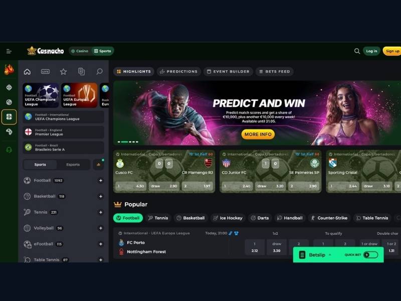 Cashback y torneos en paralelo en Casinacho Casino Nacho Casino para los jugadores españoles
