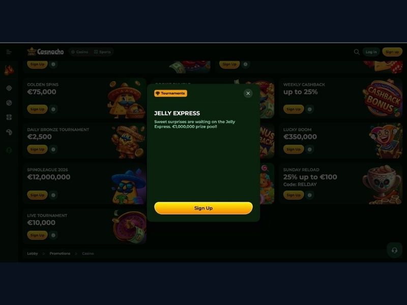 Encontrar títulos clasificatorios y primera sesión competitiva en Casinacho Casino para España